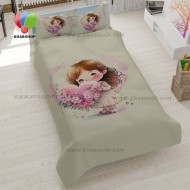 روتختی کودکانه مدل دختر گلدار روتختی کودکانه مدل دختر گلدار