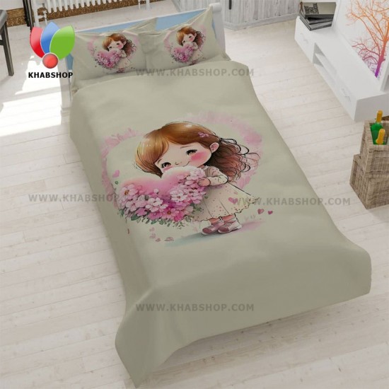 روتختی کودکانه مدل دختر گلدار روتختی کودکانه مدل دختر گلدار