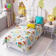 روتختی کودکانه مدل شهر بازی و ماشین‌ها 