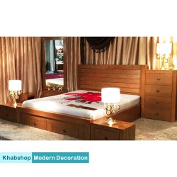 سرویس خواب با روکش چوب مدل HMD-B-01