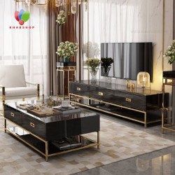 میز تلویزیون استیل نقره ای مدل مهرسا 160 سانت