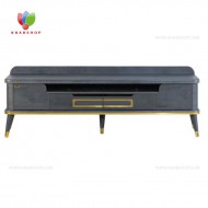 میز تلویزیون ۱۶۰ سانتی پایه پاشنه طلایی مدل مانستر