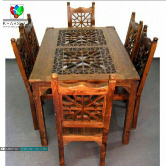 میز ناهارخوری چوبی سنتی کد CH800