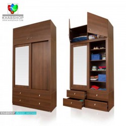 کمد جالباسی آینه دار کد JB338