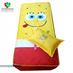 کاور تشک کودک نوجوان 90*200   طرح باب اسفنجی