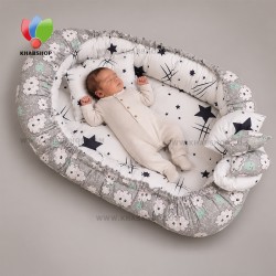 تشک زمینی گارد دار نوزاد مدل ابر و ستاره