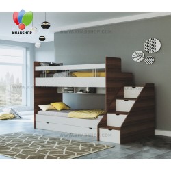 تخت خواب دوطبقه مدل پله
