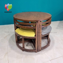 میز ناهارخوری کمجا گرد