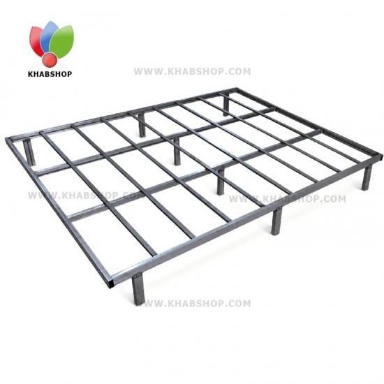 کف تخت فلزی ساده دونفره
