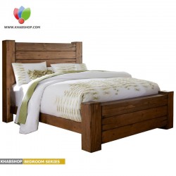تخت خواب یکنفره چوبی کد va02