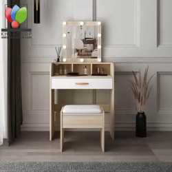 ست میز آرایش چراغ دار هالیوودی مدل MN009