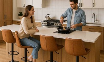 صندلی اپن؛ ترکیب هماهنگی، راحتی و سبک در طراحی آشپزخانه‌های مدرن