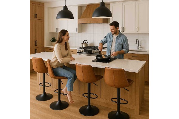 صندلی اپن؛ ترکیب هماهنگی، راحتی و سبک در طراحی آشپزخانههای مدرن صندلی اپن؛ ترکیب هماهنگی، راحتی و سبک در طراحی آشپزخانههای مدرن