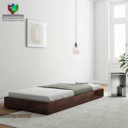 تخت خواب چوبی یکنفره مدل آراز