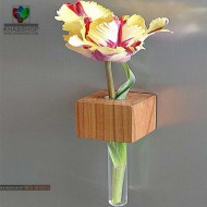 گلدان چوبی آهنربایی