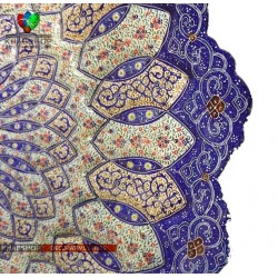 بشقاب میناکاری مسی کد 027