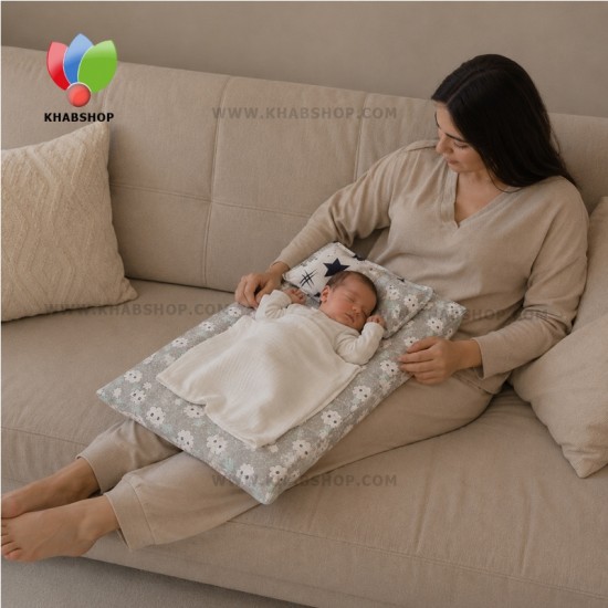 تشک زمینی گارد دار نوزاد مدل ابر و ستاره