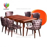 میز ناهارخوری 6نفره پیکاسو همراه صندلی