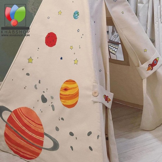 چادر سرخپوستی کودک مدل کهکشان