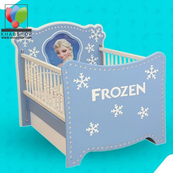 تخت خواب نوزادی باکس دار بارش مدل فروزن