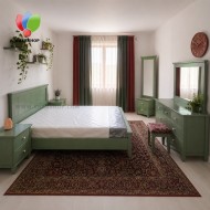 سرویس خواب دو نفره مدل سبز کلاسیک