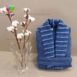 حوله پالتویی یقه راه راه سایز 125 مدل زبرا