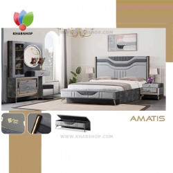 سرویس خواب دونفره مدل آماتیس چین چوب