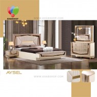 سرویس خواب دونفره مدل آیسل چین چوب