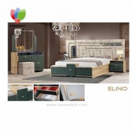 سرویس خواب دونفره مدل الینو چین چوب