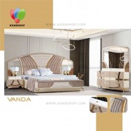 سرویس خواب دونفره مدل وندا چین چوب