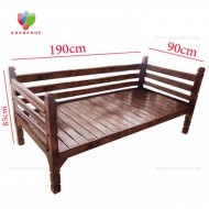 تخت سنتی چوبی 90*190 کد 266