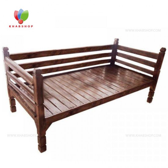 تخت سنتی چوبی 60*160 کد 267