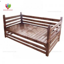 تخت سنتی چوبی 60*120 کد 274