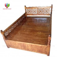 تخت سنتی چوبی 135*200 کد 283