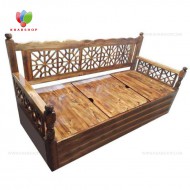 تخت سنتی چوبی 80*180 کد 284