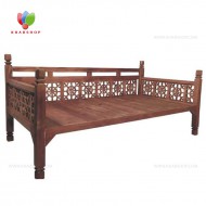تخت سنتی چوبی 90*190کد 288