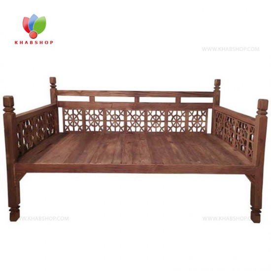 تخت سنتی چوبی 90*190کد 288