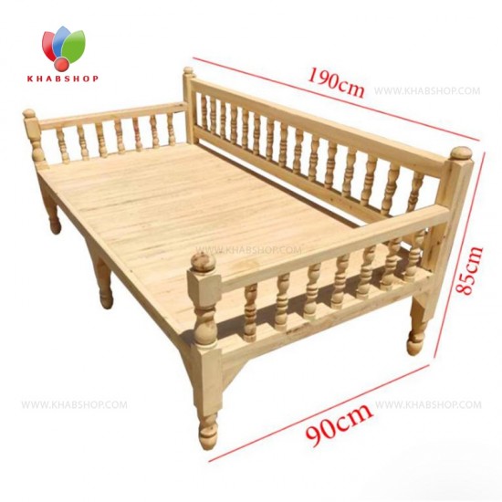 تخت سنتی چوبی 90*190 کد 300 تخت سنتی چوبی 90*190 کد 300