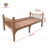 تخت سنتی چوبی 90*210 کد 302 تخت سنتی چوبی 90*210 کد 302