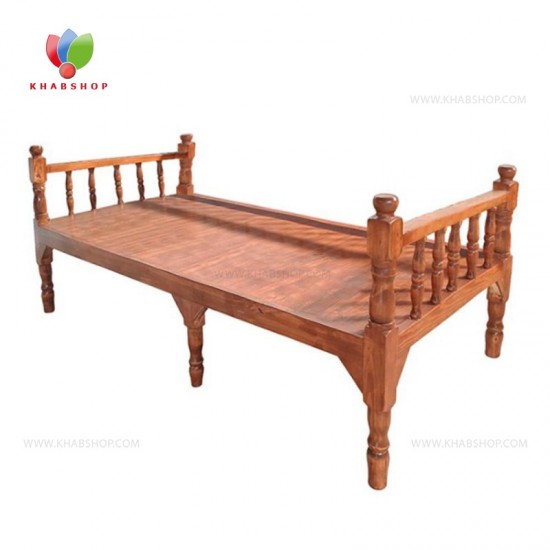 تخت سنتی چوبی 90*210 کد 302 تخت سنتی چوبی 90*210 کد 302