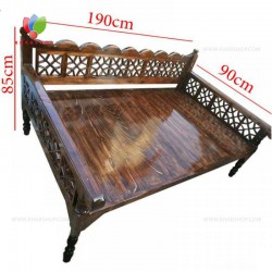  تخت سنتی چوبی 90*190 کد 101
