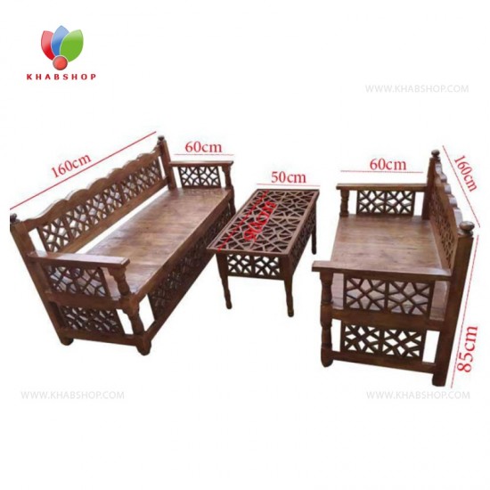 تخت سنتی چوبی 60*160 کد 107 تخت سنتی چوبی 60*160 کد 107