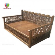 تخت سنتی چوبی 90*190 کد 240