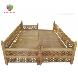 تخت سنتی چوبی 200*200 کد 260