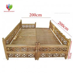 تخت سنتی چوبی 200*200 کد 260
