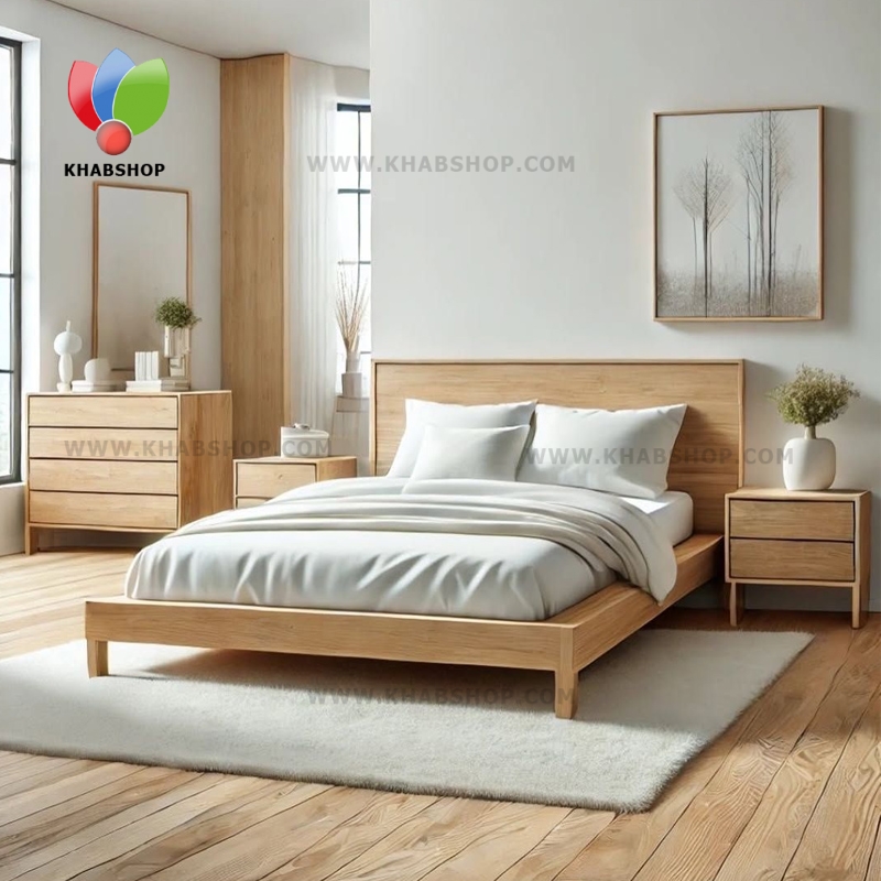 سرویس خواب دو نفره چوبی