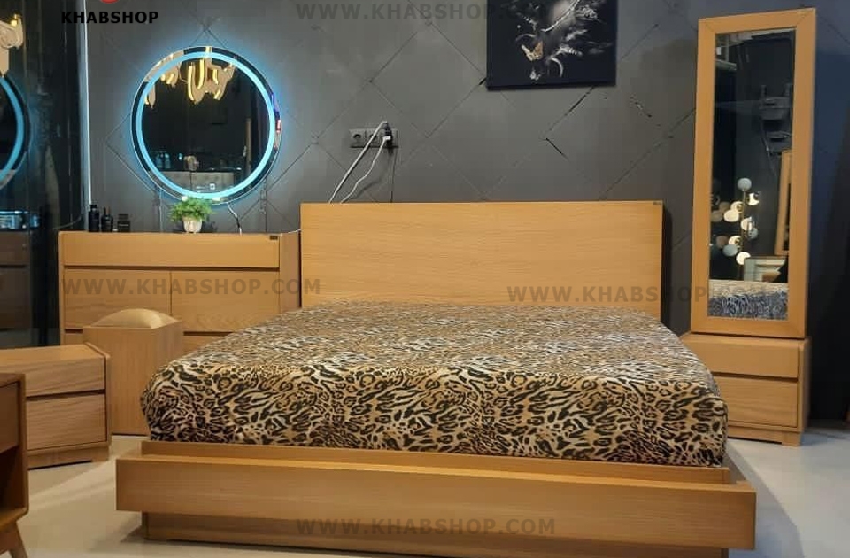 خرید سرویس خواب دونفره چوبی