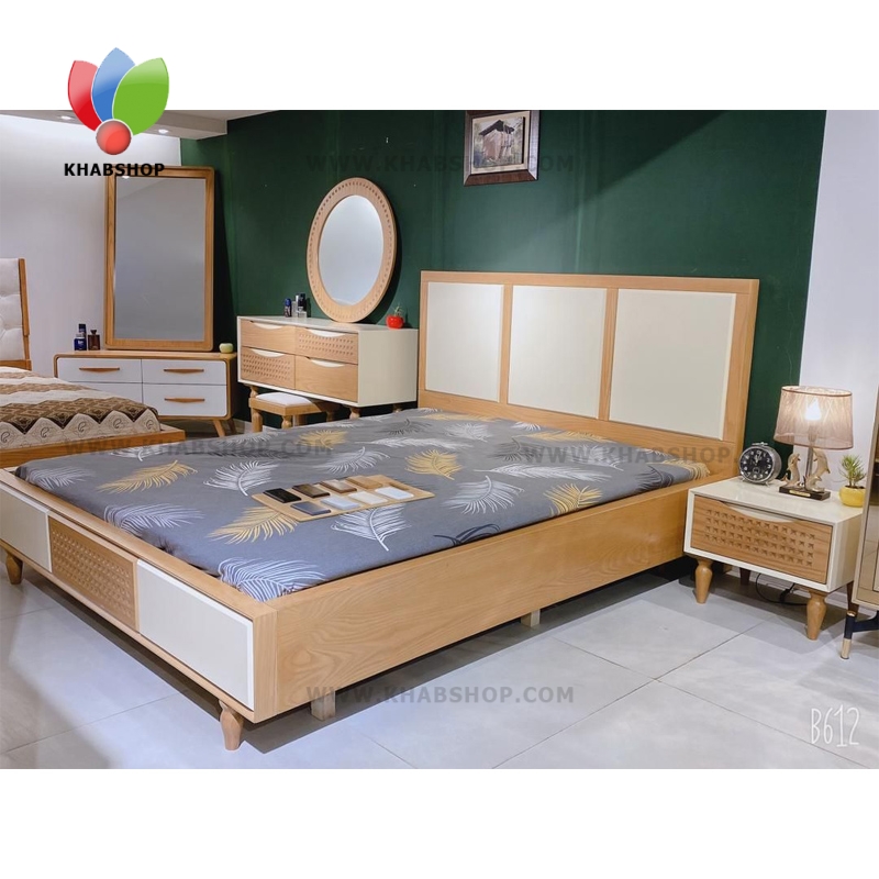 خرید سرویس خواب چوبی دو نفره